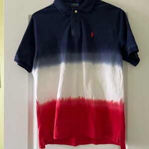 Polo by Ralph Lauren Boy's Navy, White, and Red Shirt